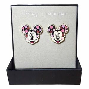 NIB! BaubleBar Disney Mickey valentines heart earrings